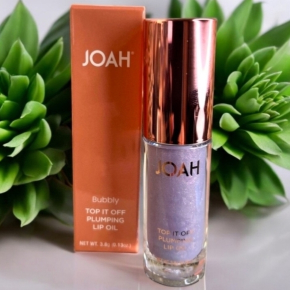 JOAH Top It Off Plumping Lip Oil - Purple NIB - Picture 11 of 13